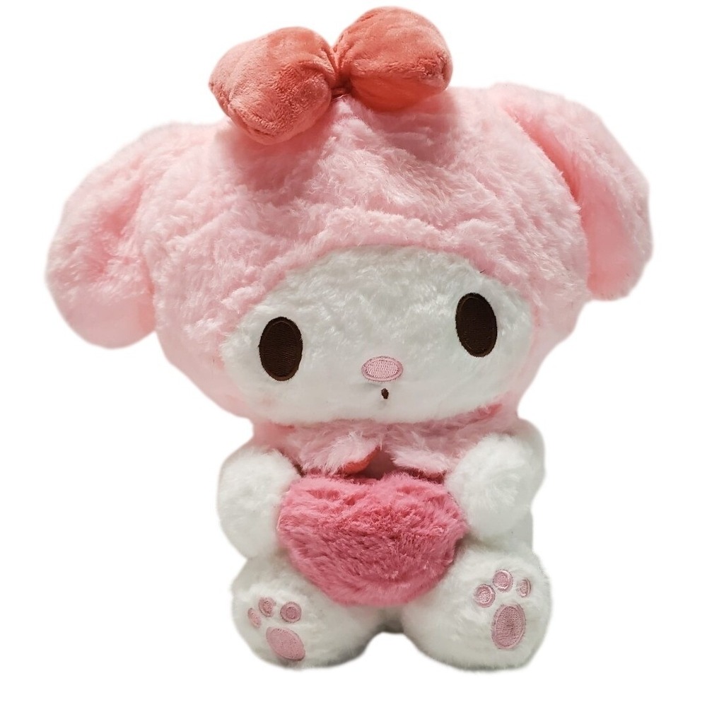 Sanrio‎ My Melody Healing Plush Doll Pink Heart Fluffy Soft Kawaii Stuffed Toy